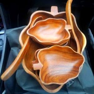 Acorn shaped antique salad bowls